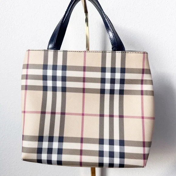 Burberry Nova Check Plaid PVC Bag - Picture 5 of 15
